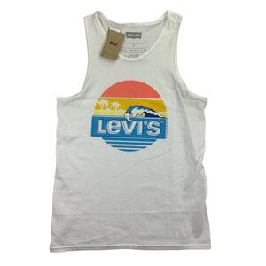 Levi's Mens Bocay Ocean Slim Fit Tank Top T-Shirt White S